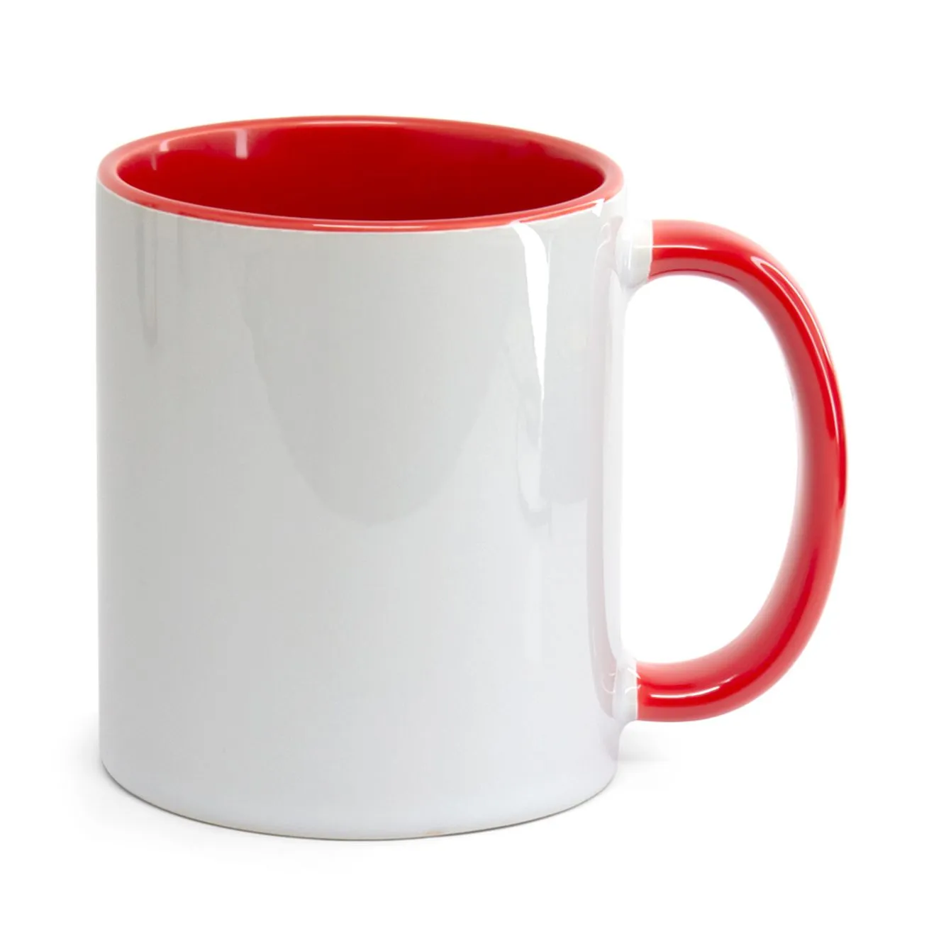 Caneca Alça e interior Vermelho