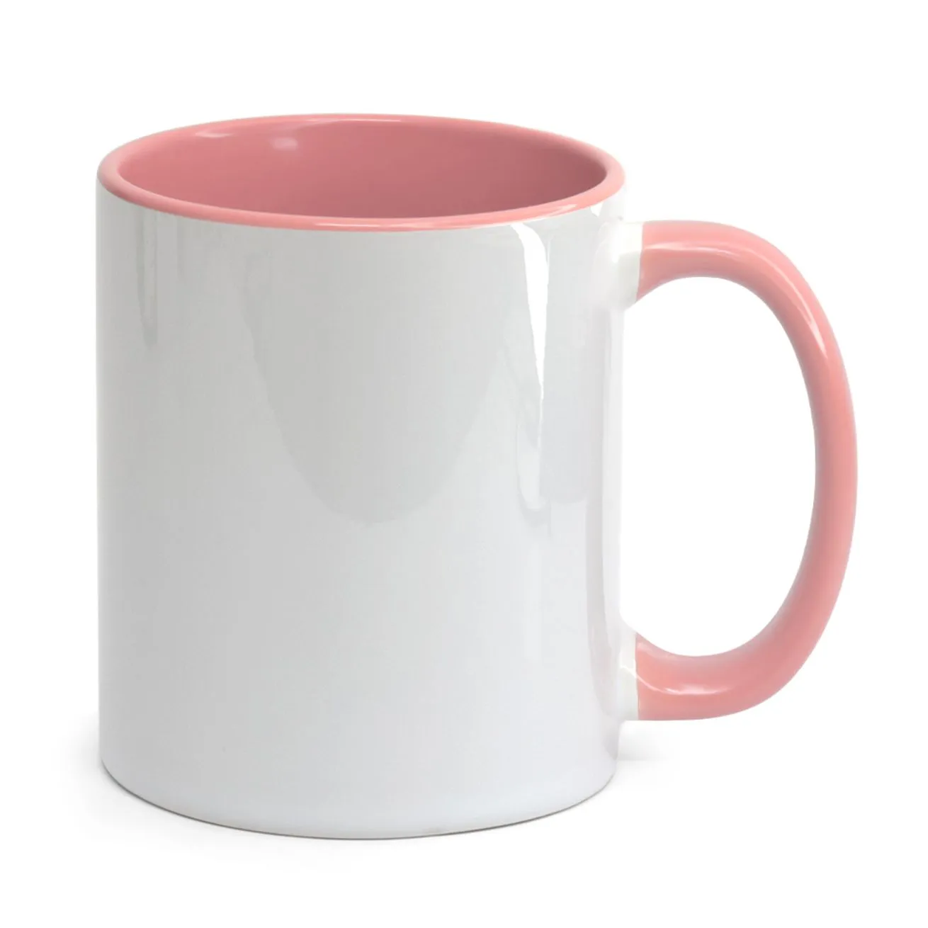 Caneca Alça e interior rosa