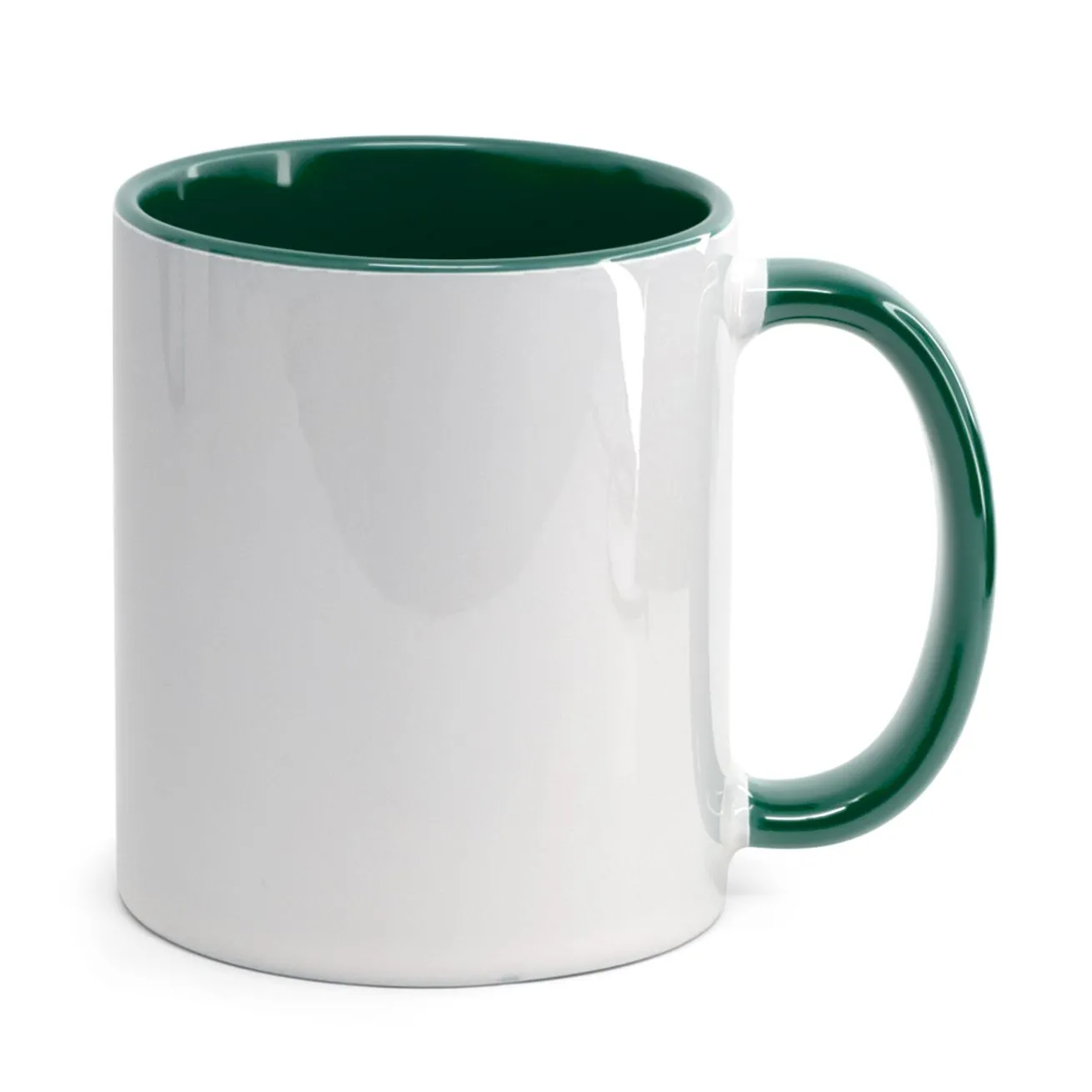 Caneca Alça e interior Verde Escuro
