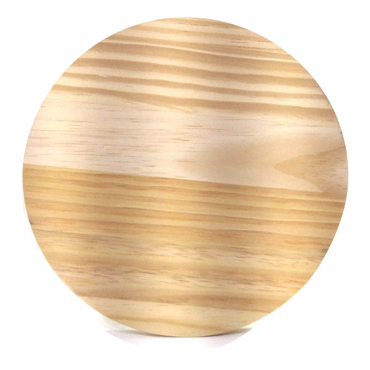 Tabua de pinus redonda, bolacha, 10x10