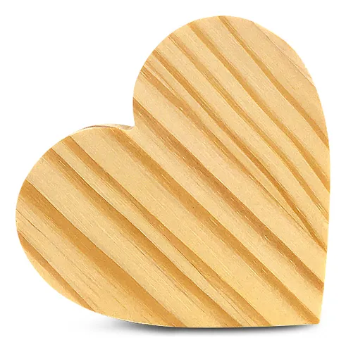 Coração de Pinus 20x20